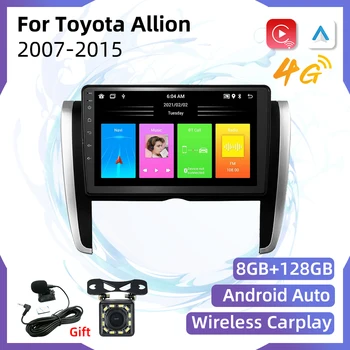 2 Din Android Кола Стерео за Toyota Allion 2007-2015 Авто Радио със Сензорен Екран и USB AUX GPS WIFI 4G Навигация Авторадио Главното Устройство