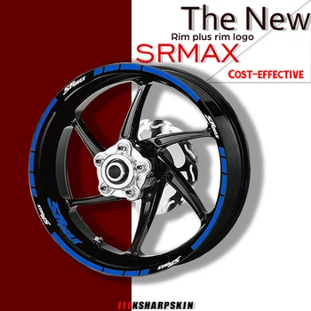 Мотоциклетът Светоотражающая стикер на колелото и на логото на ръба, стикери за декорация на гуми, защитни стикери за APRILIA SRMAX sr max