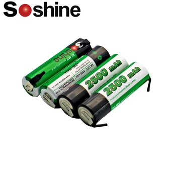 4 бр Soshine AA NiMH 2500 ма 1,2 акумулаторна батерия с раздел Точков заваръчен батерия