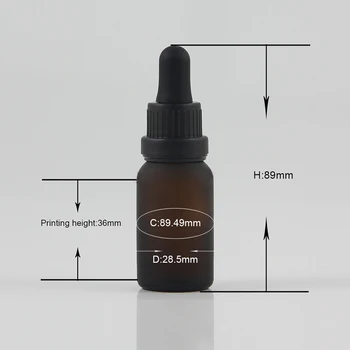 Висококачествена 15 мл детска защитна бутилка-краен тъмната матова бутилка парфюмерного масло козметична опаковка