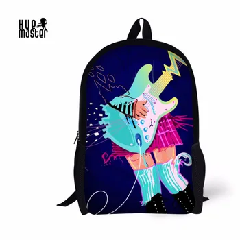 рок момиче пинта раница училищна чанта висококачествен плат евтина училищна чанта прост раница с голям капацитет