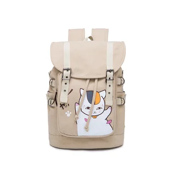 Аниме Natsume Yuujinchou Cat Стил Раница Студентски Училищна Холщовая Чанта За Лаптоп За Ежедневна Чанта Раница За Почивка Cosplay Mochila Подаръци