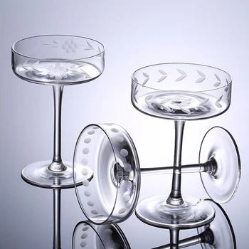 Европейският плосък класическа чаша за вино от бессвинцового кристални, чаши за коктейли, Пересеченная сушени чаша за мартини, купа на Маргарет, чаша за вино