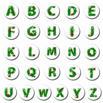 A-Z 26 Букви от Печат на 30 ММ, Магнит За Хладилник Писмо Подарък за рождения Ден На Кръгла Стъклена Кабошон Купол Производство на Магнитни Хладилника
