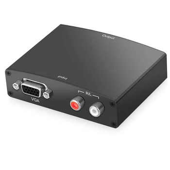 Конвертор HDMI и VGA кабел адаптер за HDMI input to VGA output адаптер hdmi vga аудио-и блок захранване за PS4 PS4 pro на Apple TV