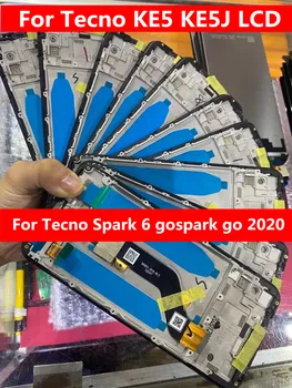 Тестван за Tecno Spark 6 go / spark go 2020 Дисплей с рамката на сензорен екран за Tecno KE5 KE5J LCD Pantalla
