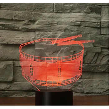 3D Led нощна светлина Макара с 7 Цветове на Светлината, за да украсят Дома Лампа Невероятна Визуализация Оптична Илюзия е Страхотна