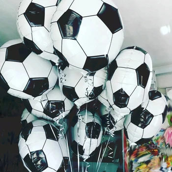 10шт 18 см Кръгла Спортен Топката Форма Балони Балони Многоцветен Футбол Балони, скъпи Подаръци За рождения Ден Футболна Топка