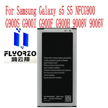 Нов висок Клас 2800 ма EB-BG900BBC Батерия За мобилен телефон Samsung Galaxy s5 S5 NFCG900 G900S G900I G900F G900H 9008 В 9006 В