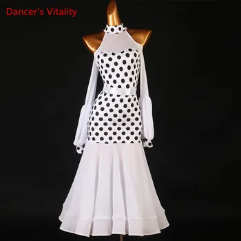 Социален Танц на Жена Дете Възрастен елегантен Фенер ръкав рокля Конкурсната Облекло от Висок клас за Поръчка На Производителността Голяма Люлка Пола