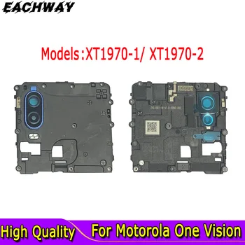 За Motorola Moto One Vision Задната Рамка на Корпуса на Притежателя на Дънната Платка С Рамката на Обектива Замяна За Мото One Vision Капака на дънната платка