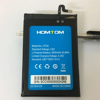 За HOMTOM HT50 батерия 5500 mah батерия за мобилен телефон с високо качество на Дълго време на готовност Тест за нормално използване, преди да изпратите