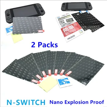 2 Комплекта 9H Твърдост, Устойчиви На Надраскване Нано Течна Защитно Фолио За Екрана, Взрывозащищенная Защитно Фолио За Nintendo Конзола Switch Nintendo NS NX