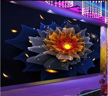Потребителски снимки на тапети 3d стенописи тапети Хладен нощен клуб цветна бар кабелна телевизия украса на фона на тапети