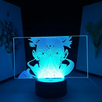 Джиу-джицу Kaisen Фигурка Светлина Ryomen Sukuna за Украса Спални Подарък За Рожден Ден, лека нощ Манга Настолна Лампа Аниме 3D Led Лампа