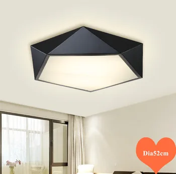 Класически геометричен дизайн, топли бели акрилни плафониери, американски минималистичен SMD led лампа за хол, спалня и трапезария TM020