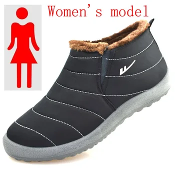 2021 маркови зимни ботильоны за жени, дамски улични топли обувки с памучна подплата, много големи размери 41, 42, 43, 44