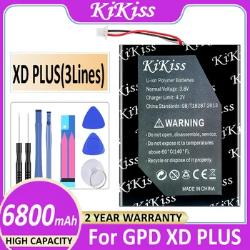 Оригинален Мощна Батерия KiKiss 6800 mah за GPD XD PLUS XDPLUS Bateria