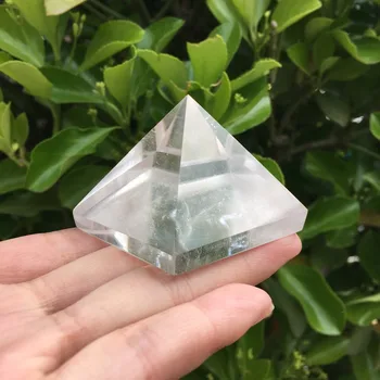 45-50 мм натурален бял кварцов кристал пирамидална точков, лечебен