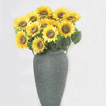 10шт букети изкуствени цветя, изкуствени букети от слънчогледи