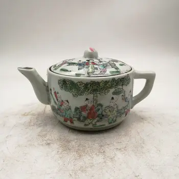 Китайски Фамилна Розов Порцелан Чайник Кинг Tongzhi Children Design Gongfu Teapot