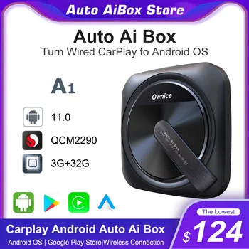 Автоматична гледане на Carplay AI клетка A1 Android 11 Безплатна Доставка Smart TV Box LTE 4G WiFi Безжична Автомобилна Стерео система GPS за Apple PEUGEOT 308