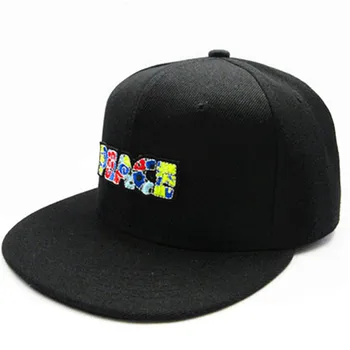 LDSLYJR цветна бейзболна шапка с бродерия на букви, шапка в стил хип-хоп, Регулируеми Шапки с цип за мъже и жени 46