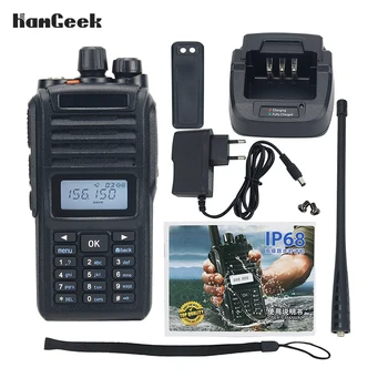 Hamgeek IP68 Водоустойчив Професионална Портативна Радиостанция VHF UHF Радиостанцията Ръчно Радиостанцията 198 Канали