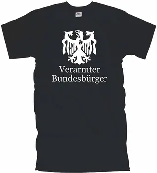 Въоръжени граждани на Германия, тениска Verarmter Bundesburger Pleitegeier. Лятна Памучен Мъжка Тениска С Кръгло Деколте и Къс Ръкав, Новата S-3XL