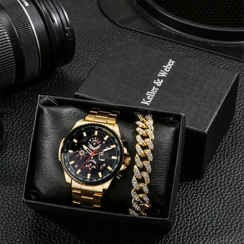 Мъжки Часовници Най-добрата Марка на Луксозни Многофункционални Автоматични Механични Ръчни Часовници за Мъже с Кристали Гривна Подарък за гаджето си