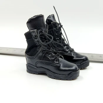 CHN-013 1/6 Въоръжена Жандармерия на Руската Федерация Обувки Кожени Обувки с Висок Берцем Модел за 12 