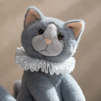 25 см Dabron Котка Плюшен Кукла Животно Имитация на Норка Мека Британска Късокосместа Мека Играчка Компания Baby Doll Подарък за Деца