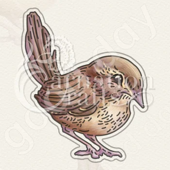 Пристигане 2022 Нова малка птичка Набор от Матрици Метални Режещи Удари Албум за Изрезки се Използва за Украса на Дневник Шаблон Сам Поздравителна Картичка Ръчна изработка
