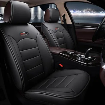 5-Местен Калъф за автомобилни седалки от изкуствена кожа, Предпазни Възглавници за интериора, Аксесоари за BMW X1 X2 X3 X4 X5 X6 X7 1-Series 2-Series