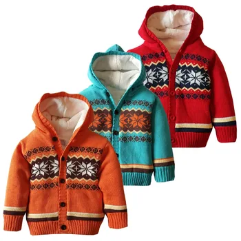 Детски Дебел Пуловер с качулка от 6 m до 4 години, памук Однобортный Пуловер на райета, Есенно-зимен Пуловер за Малки Момчета и Момичета, Бебешки Дрехи