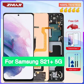 AMOLED 100% чисто Нов Оригинален Сензорен Екран За Samsung Galaxy S21 + 5G S21 Plus G996B G996N G996F LCD дисплей за Подмяна на LCD екрана