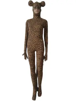 Хелоуин cosplay костюм аниме животно Леопард, Тигър Зебра модел чорапогащи, Боди, гащеризон Zentai Костюми Фантазия