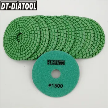 10 броя 1500 # Гъвкав Диамантен диск за Шлайфане Полиране на подложката Мокро Шлайфане диск с Диаметър 4 см/100 мм