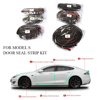 Комплект Гарнитури За Уплътняване на Врати на Автомобила Звукоизоляционная Полагане на Шумоизолация оборудване запечатване на Уплътнението за Tesla Model S