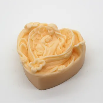 c773 Форма за сапун за майката и детето във формата на сърце, под формата на сапун, форма за торта, форма за шоколад
