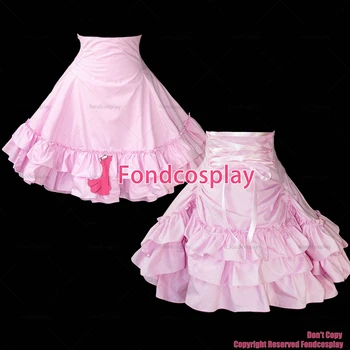фондкосплей за възрастни секси обличане сиси мома къс френска детска розова памучен пола Униформи Cosplay костюм CD/TV[G1061]