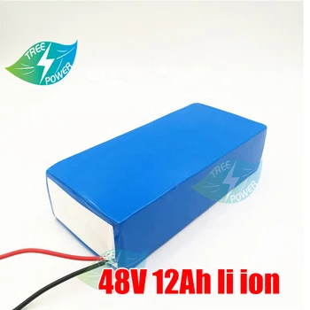 48 12AH литиево-йонна батерия 18650 клетка с BMS за електрически скутер батерия 600 W 1500 W, вместо на Оловно-киселинната батерия + зарядно устройство