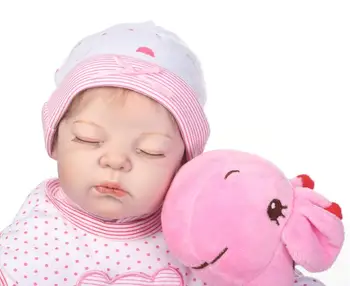 плюшени 2018 нов прием на силиконови кукли 50 см бебе-reborn-silicone-body-girl 20 инча руска кукла играчки за момичета безплатна доставка