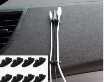 Интериорът на автомобила слушалки навигация кабел за зареждане довършителни тел клип 26*16 мм, 8 парчета тел карта тел клип на автомобилни аксесоари