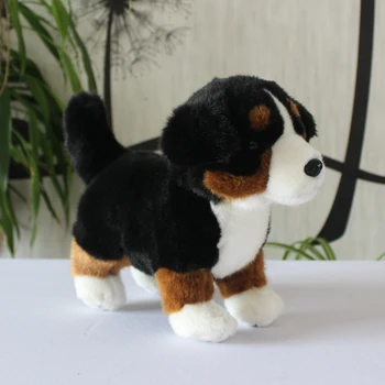 сладък плюшен постоянна играчка за кучета с високо качество Бернская планинско куче кукла Около 22x20 см Подарък За Рожден Ден