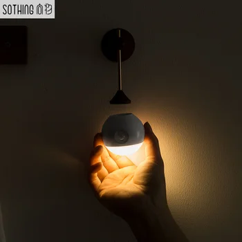 Sothing Слънчев Интелигентен Сензор за лека нощ 3000 До Цветната Температура 50лм Инфрачервена Индукция USB Зареждане на Подвижни Нощна Лампа
