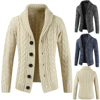 Модерен Пуловер, палто, мъжки зимни топло Вязаный пуловер, Палто, Жилетка Мъжки Harajuku 2021 Ново записване