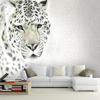 Потребителски Тапети Дизайн 3D Реалистични Животни Леопард Стенни Картини За Детска Спалня Хол ТЕЛЕВИЗИЯ Фон Тапети 3D нетъкан