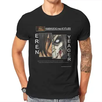 Зашеметяващ Тениски на Константин Yeager за Мъже с кръгло деколте, Риза от 100% Памук, Атака на Титаните, тениска с Къс Ръкав, Дрехи с Принтом