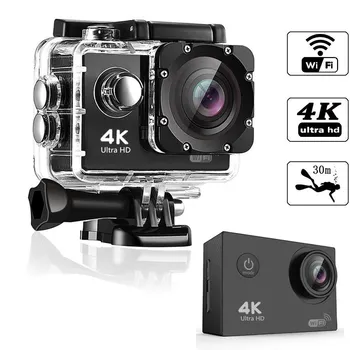 Камера за екстремни спортове 4K Ultra HD/25fps Цифрови Фотоапарати WiFi 2,0 